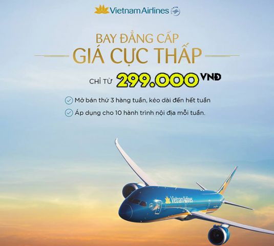 Điều kiện giá vé máy bay Vietnam Airlines